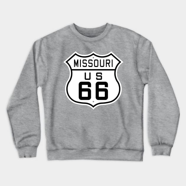 Missouri Route 66 Crewneck Sweatshirt by ianscott76